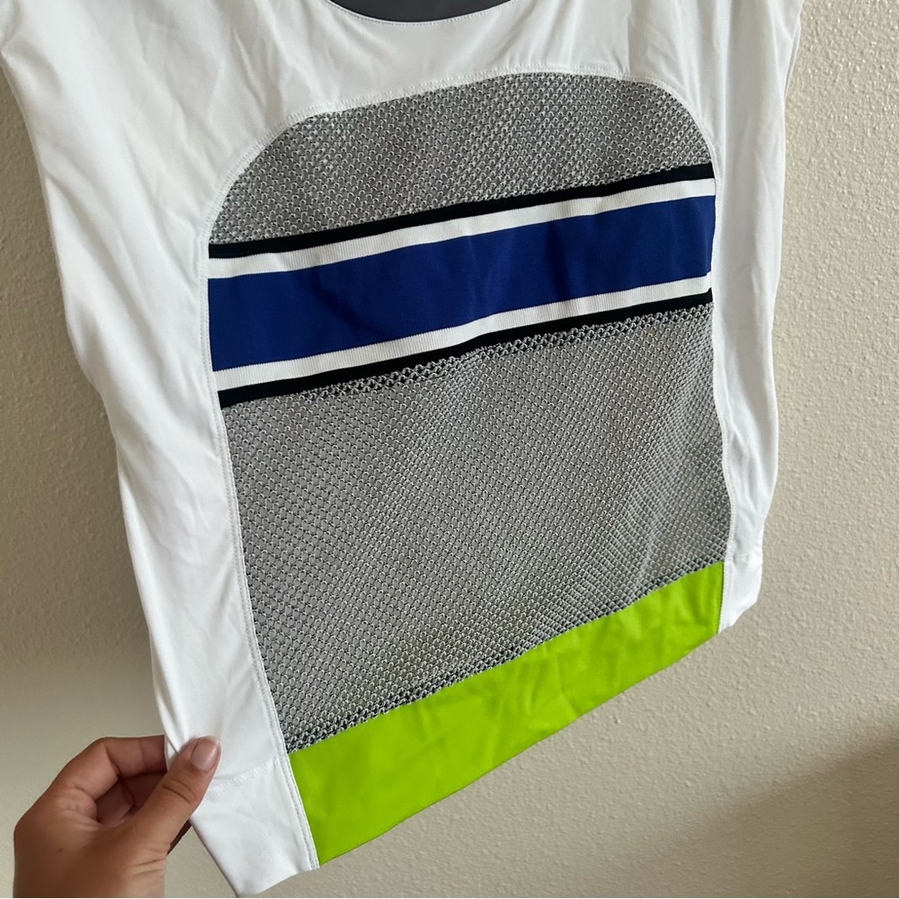 NOKA'OI short sleeve multicolor sheer top - Picture 5 of 7